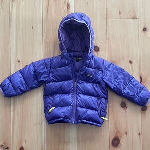Patagonia Baby Hi-loft Down Sweater Hoody Purple